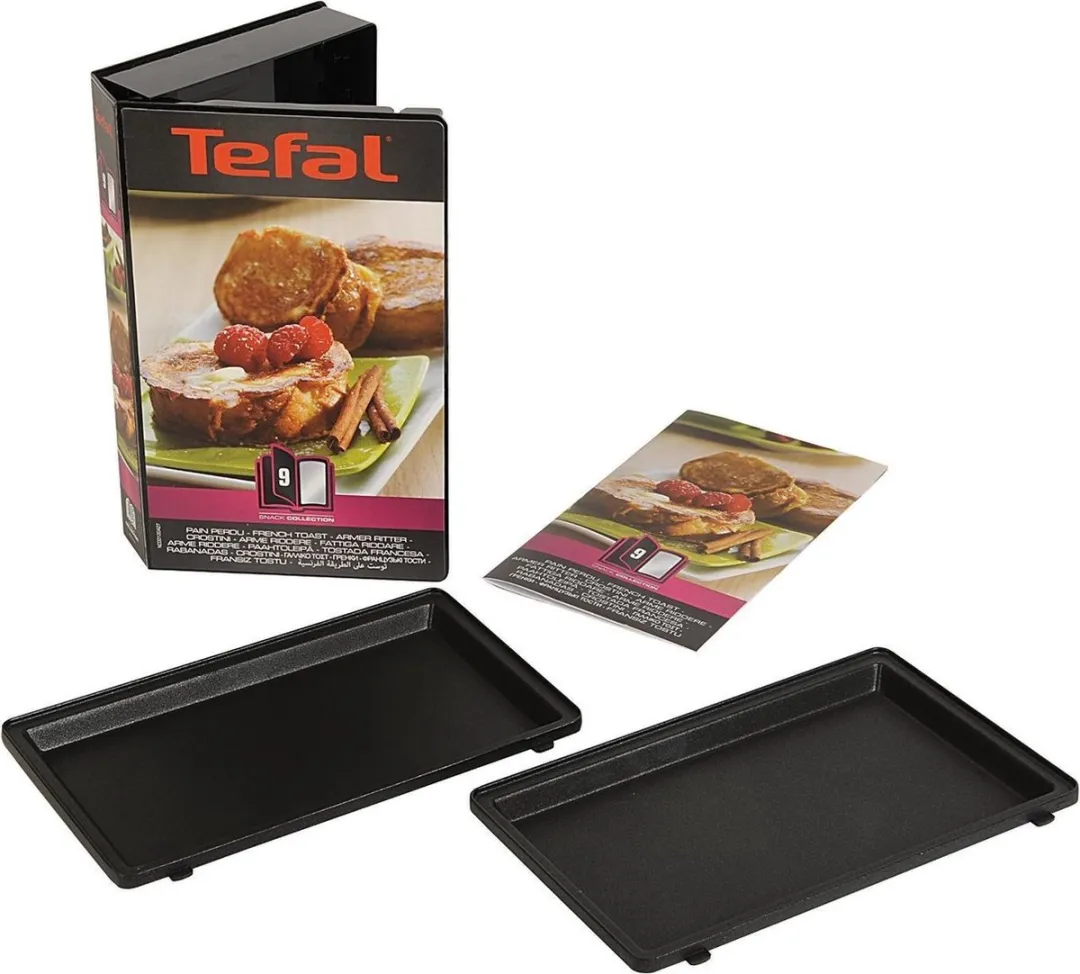 Tefal Snack Collection XA8009 Wentelteefjesplaten - 2 Stuks - Zwart