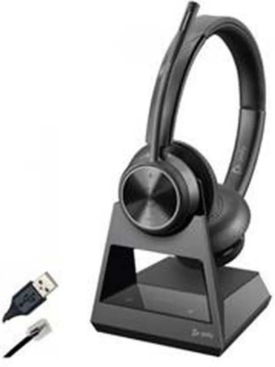 Poly Savi 7320 Draadloze Headset - Zwart - afbeelding 3 van 4