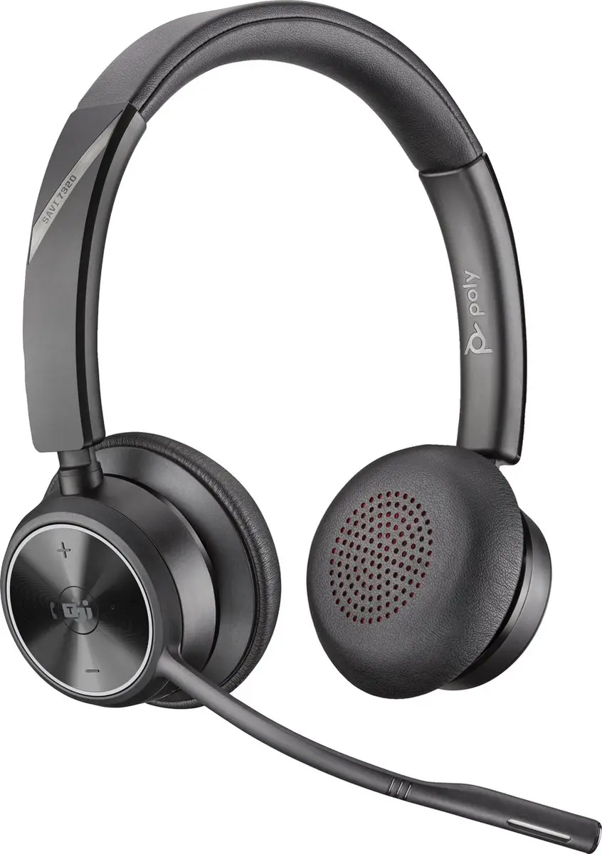 Poly Savi 7320 Draadloze Headset - Zwart - afbeelding 4 van 4