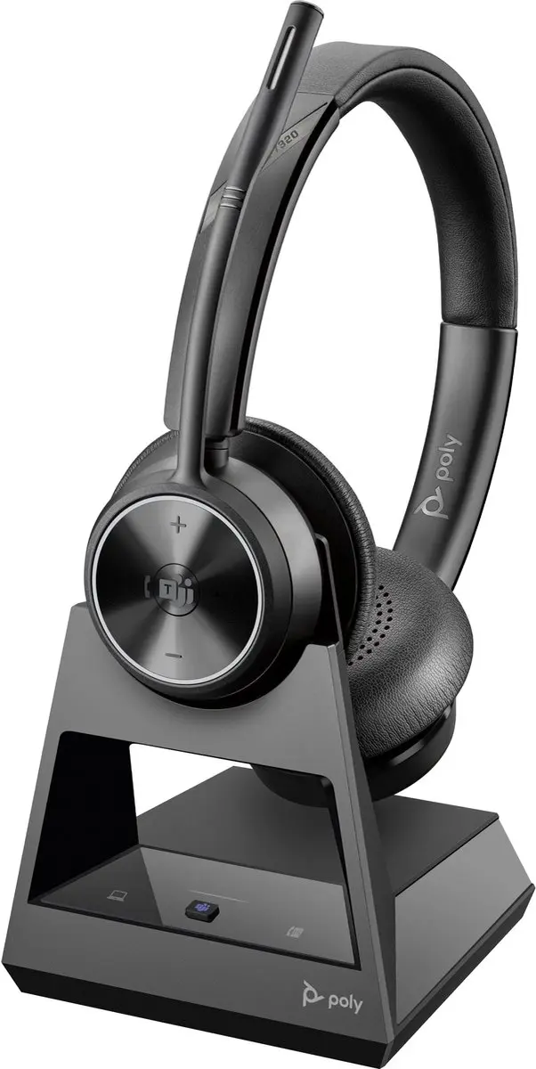 Poly Savi 7320 Draadloze Headset - Zwart - afbeelding 2 van 4