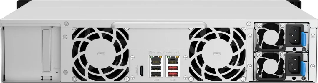 QNAP TS-1264U-RP NAS - 2U Rack - 8GB - Zwart