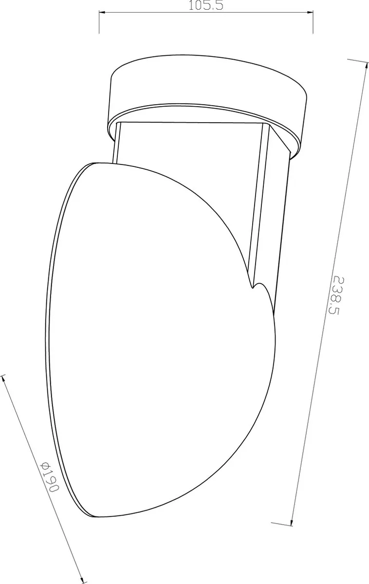 Nordlux Clarso Wandlamp E27 - 25W - Zwart