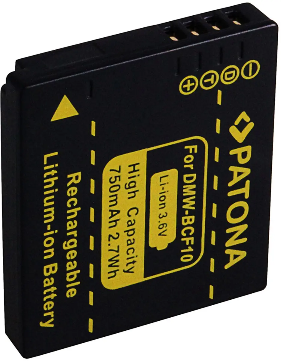Patona Accu voor Panasonic DMW-BCF10 / DMW-BCF10E 750mAh - afbeelding 2 van 6