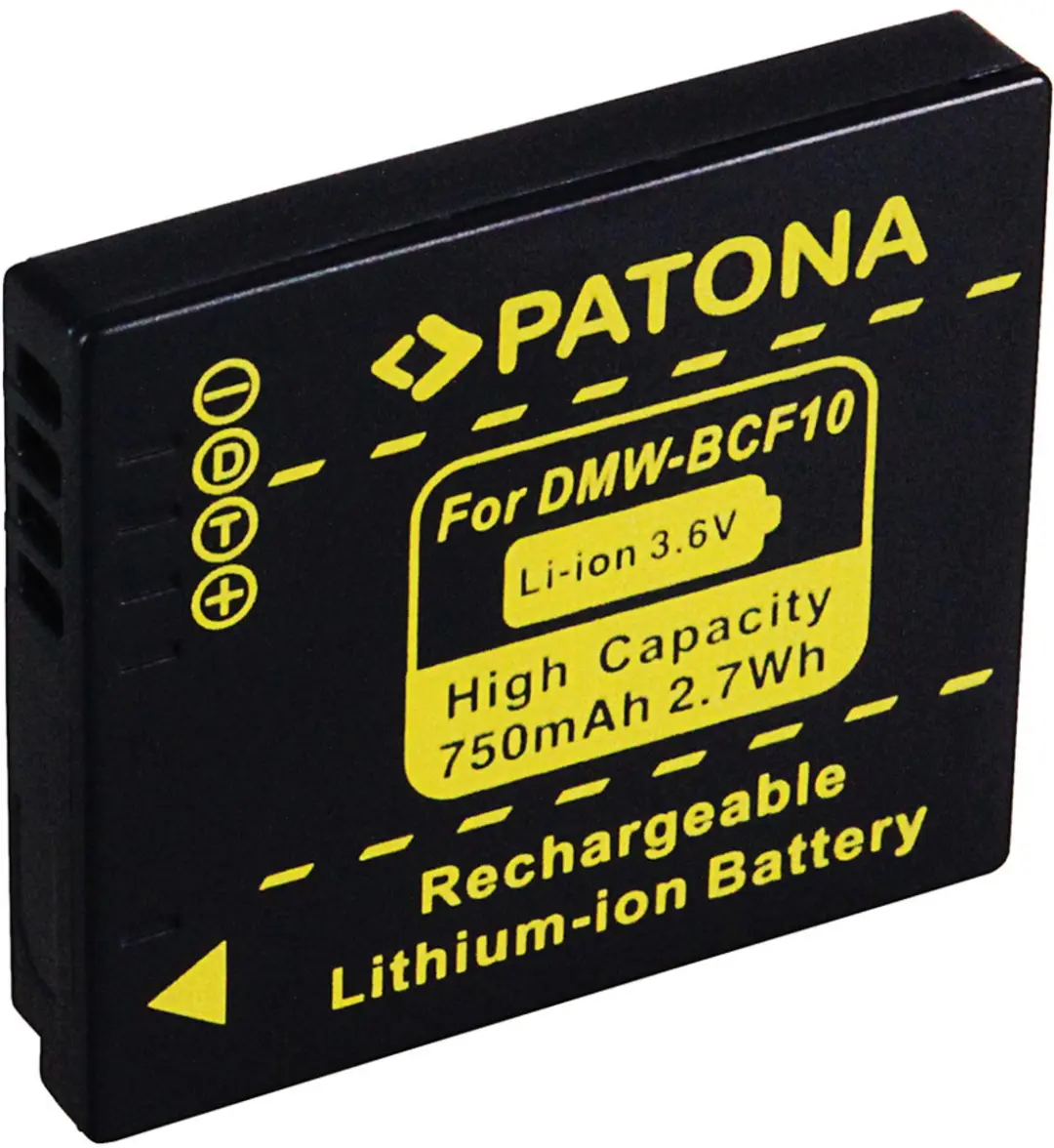 Patona Accu voor Panasonic DMW-BCF10 / DMW-BCF10E 750mAh