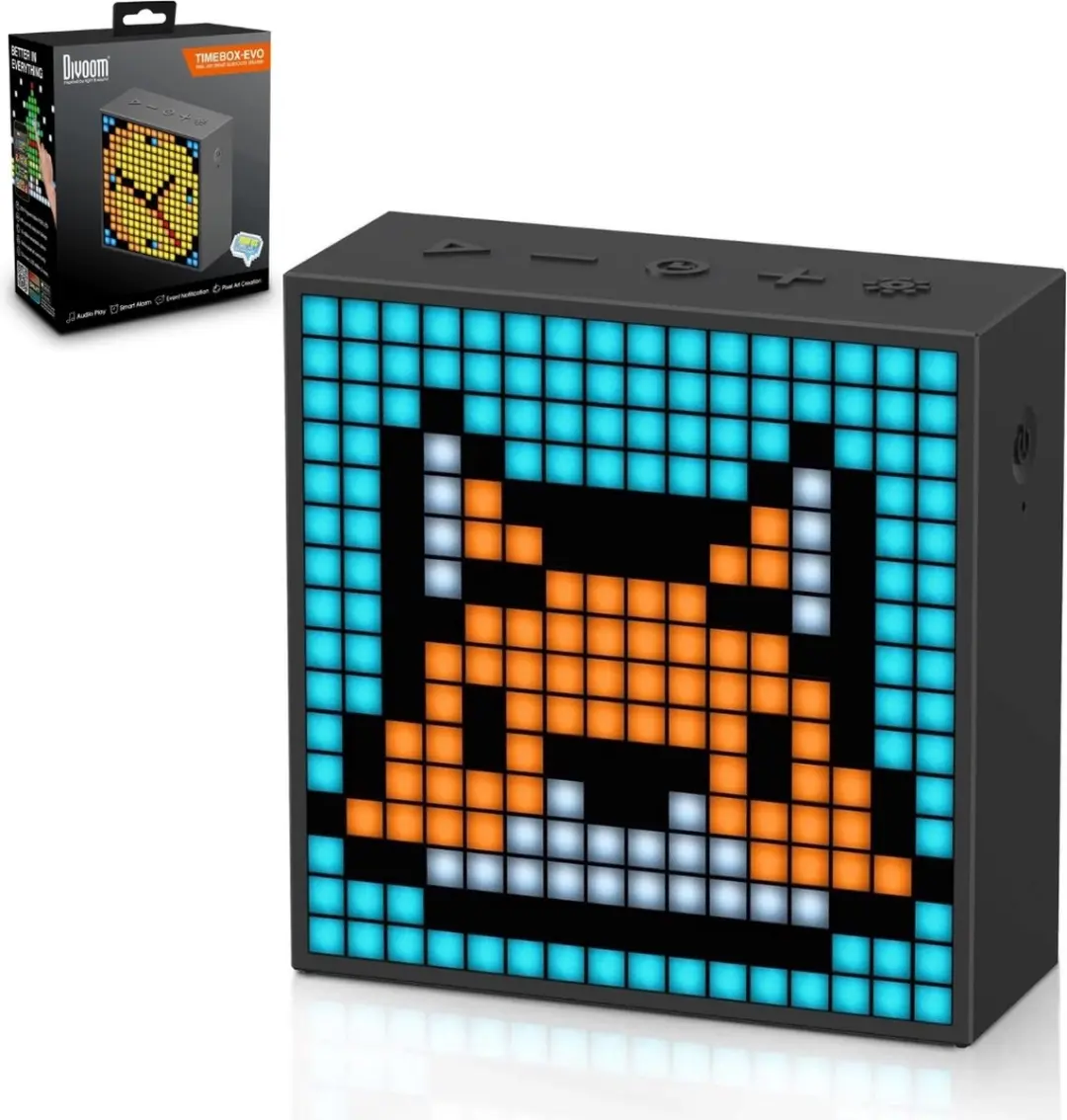 Divoom Timebox Evo X002059VWR Bluetooth Speaker