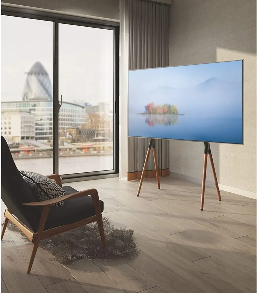 Techly ICA-TR19 TV-voet 49-70 inch - Walnoot - afbeelding 6 van 6