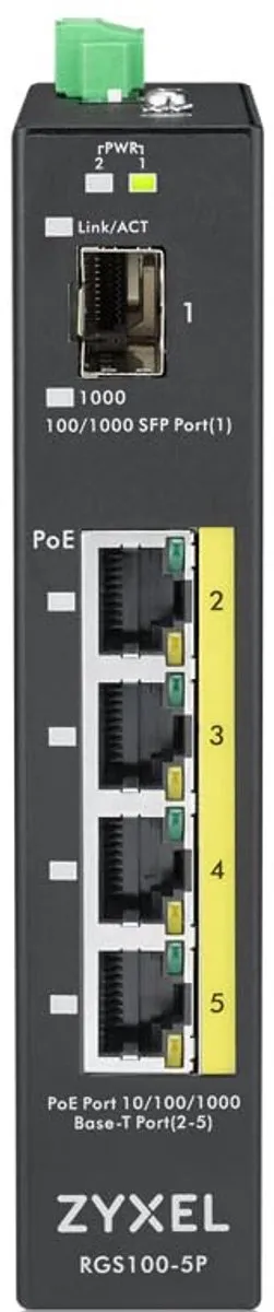 Zyxel RGS100-5P Unmanaged Switch - 5 PoE-poorten - 10 Gbps - afbeelding 6 van 6