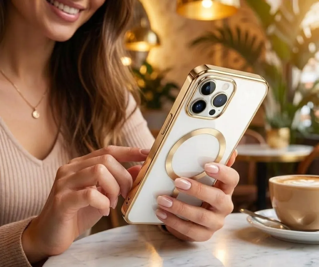 NUVEX iPhone 12 Pro MagSafe Hoesje - Goud