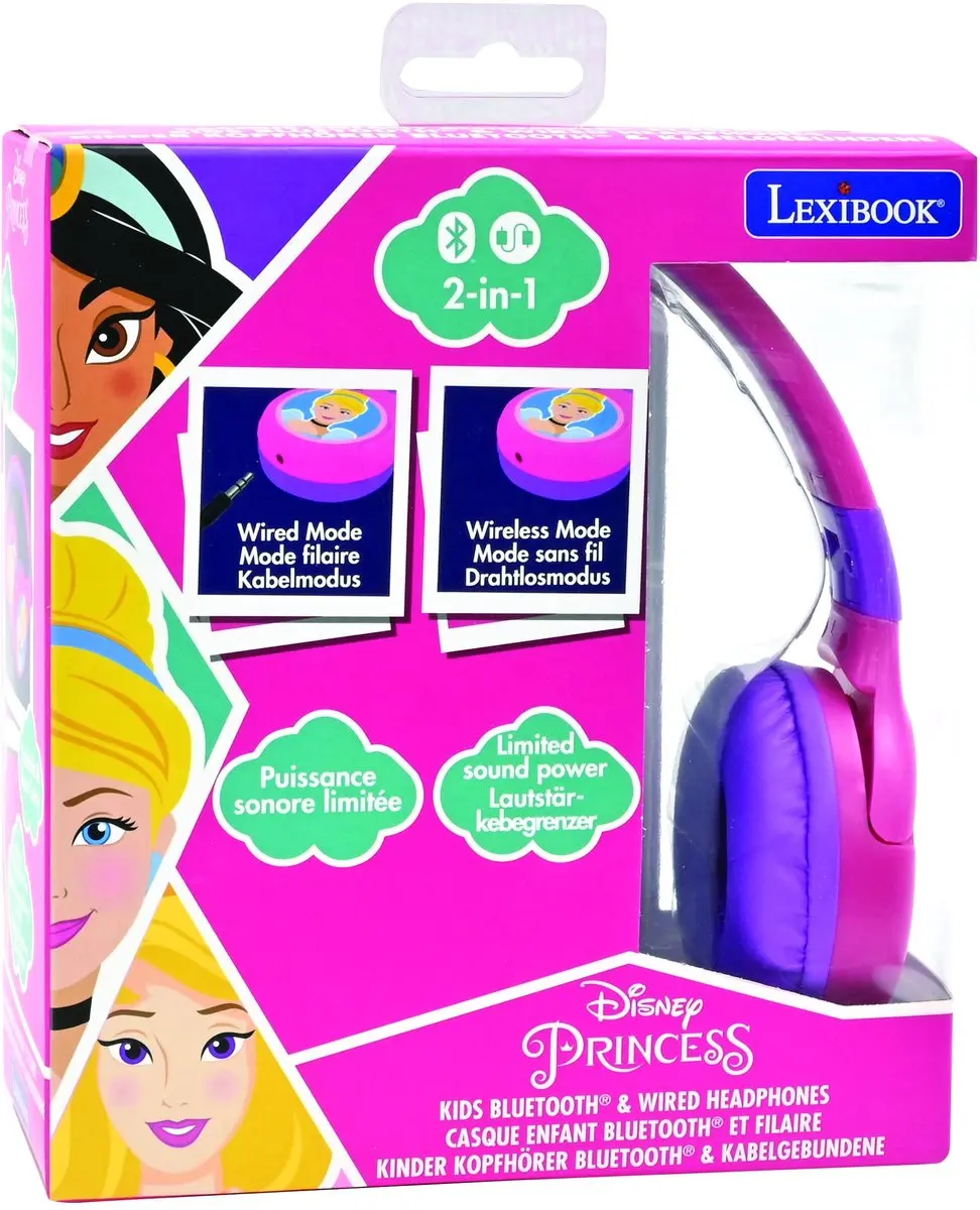 Lexibook Disney Princess HPBT010DP Koptelefoon - Roze - afbeelding 6 van 6