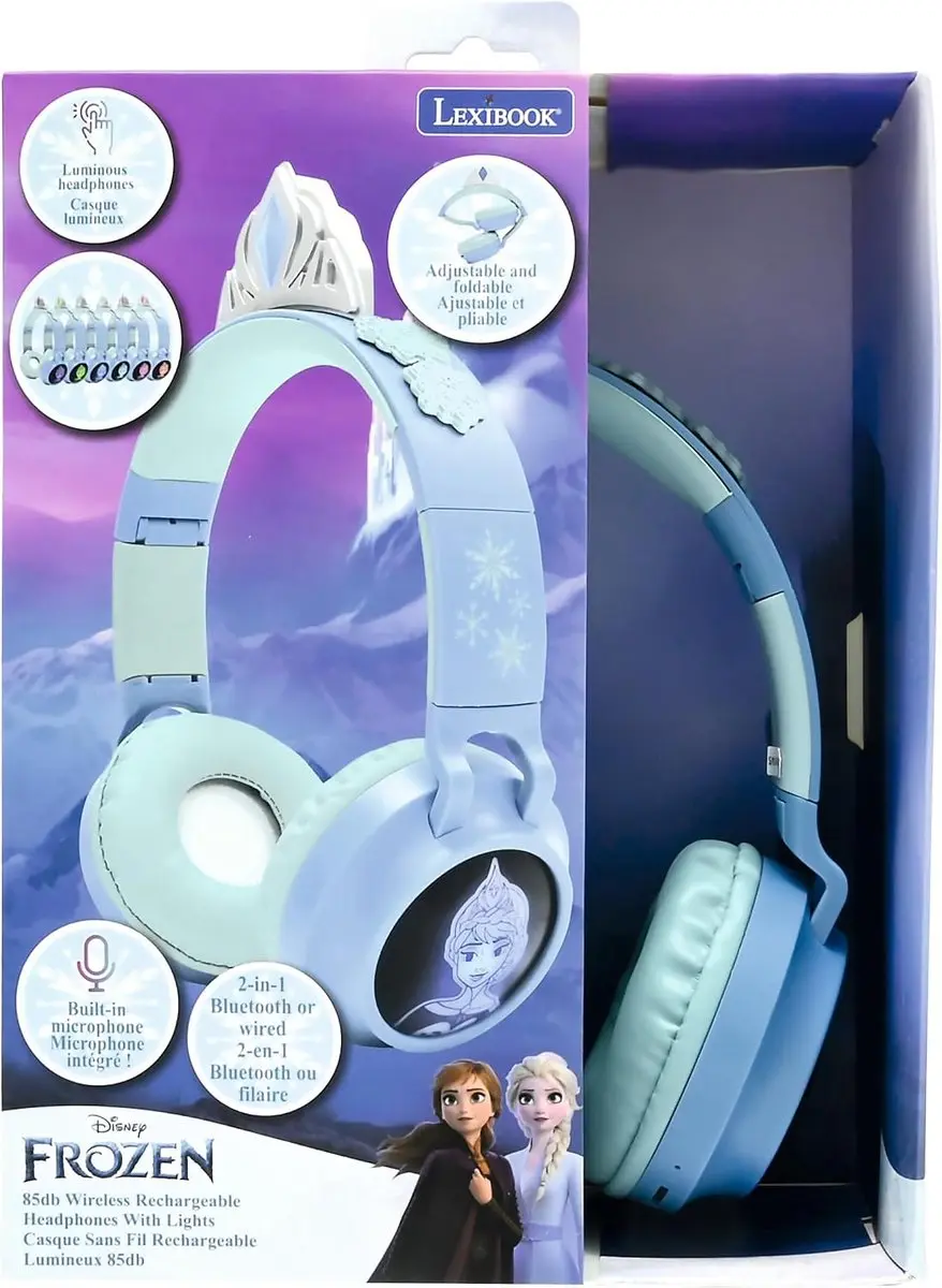 Lexibook Frozen HPBT015FZ 2-in-1 Koptelefoon - Paars - afbeelding 3 van 6