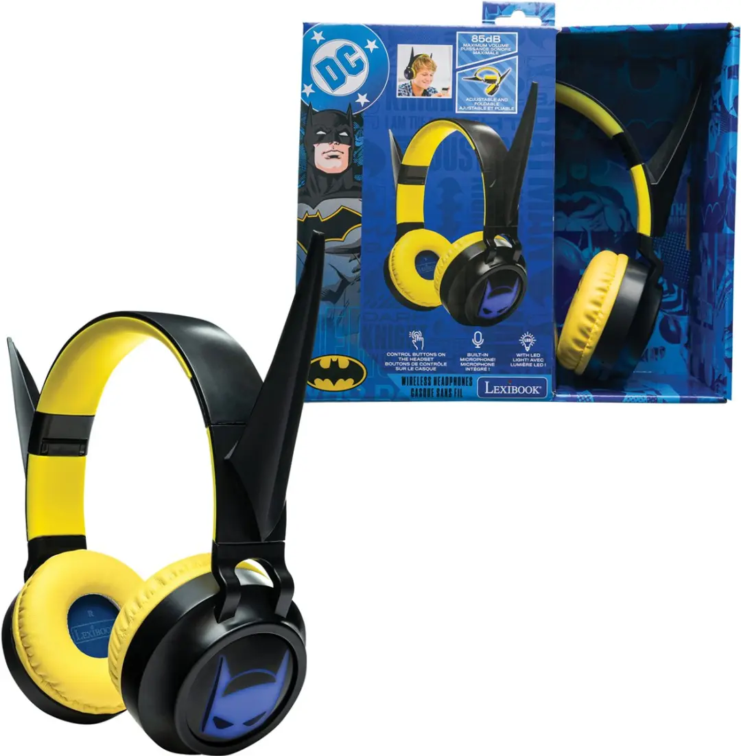 3D Batman design Bluetooth® en Bedrade Opvouwbare Koptelefoon met veilige volum