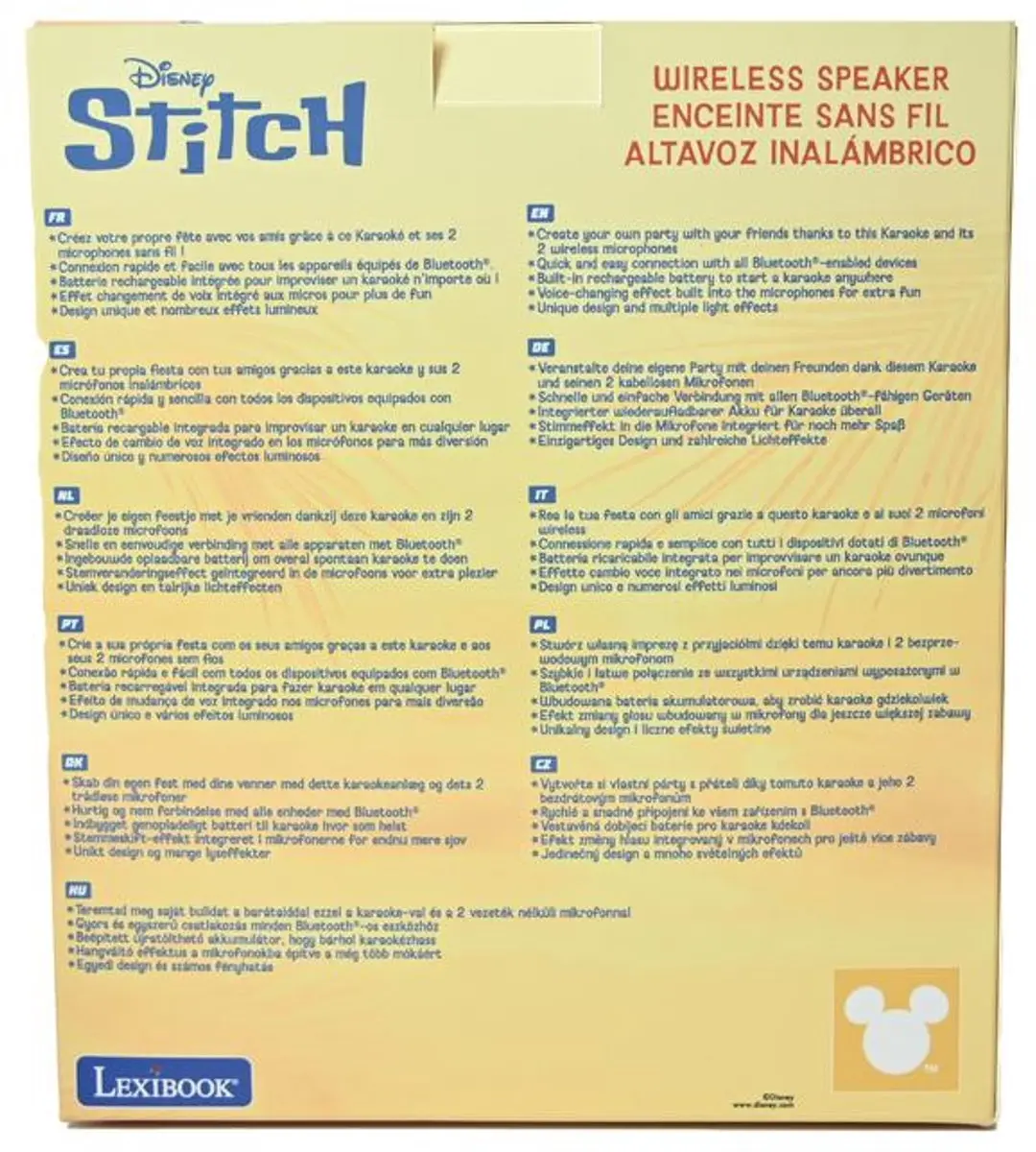 Lexibook Stitch BTC030D Bluetooth-karaoke - 2 draadloze microfoons - afbeelding 5 van 6