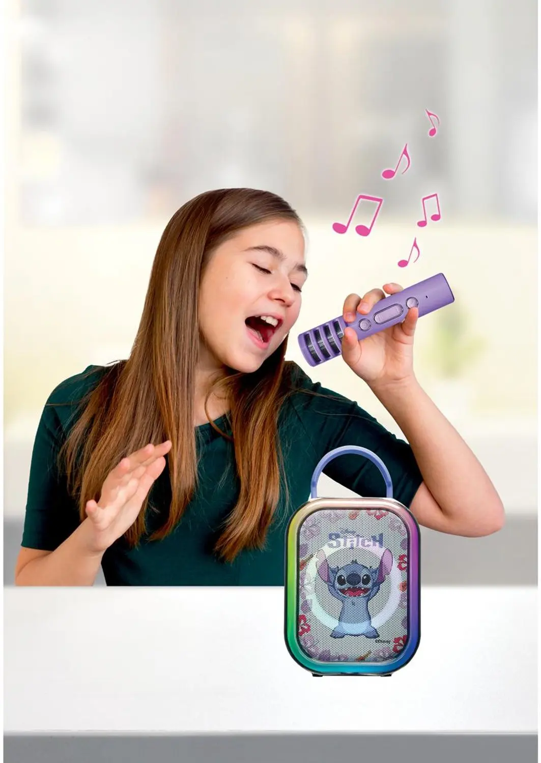 Lexibook Stitch BTC030D Bluetooth-karaoke - 2 draadloze microfoons - afbeelding 4 van 6