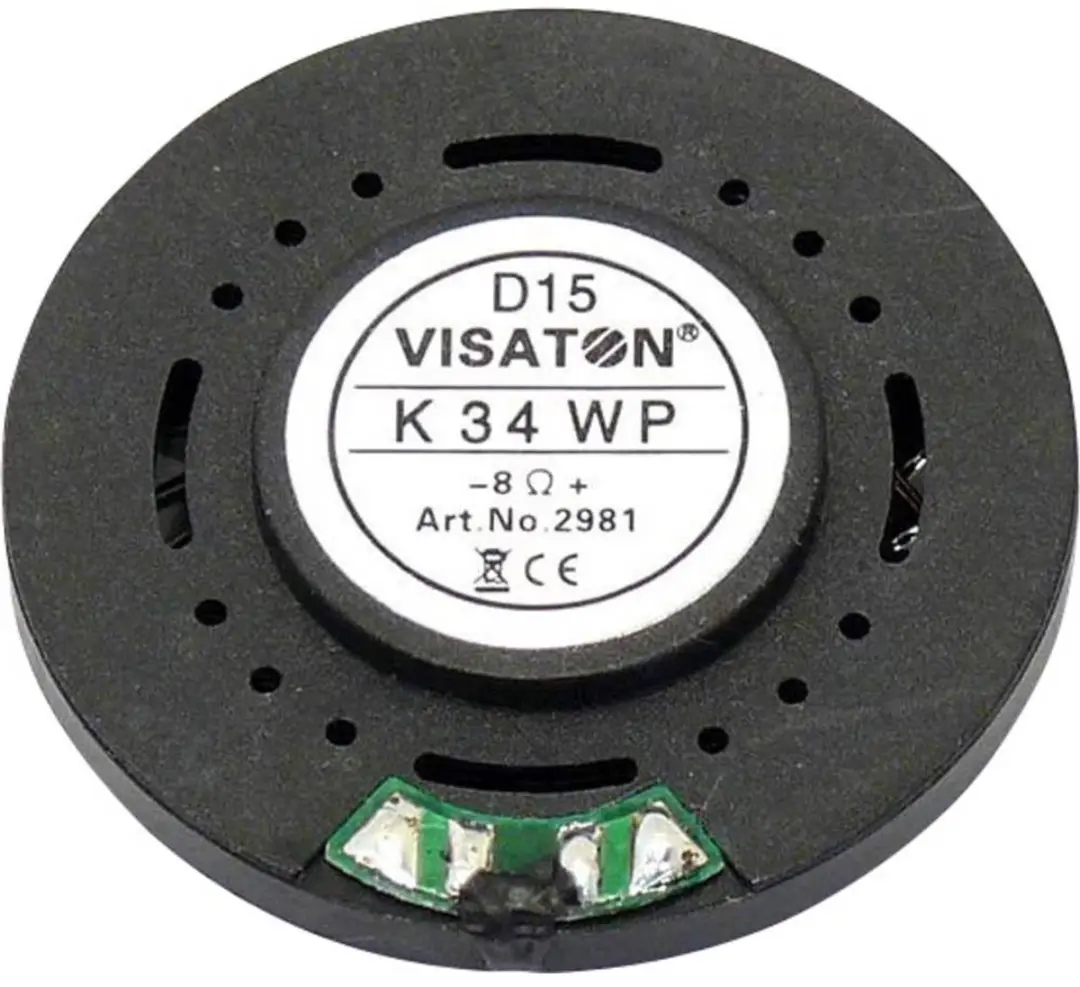 Visaton K 34 WP Mini-luidspreker - 8 Ohm - 1 W - afbeelding 2 van 5