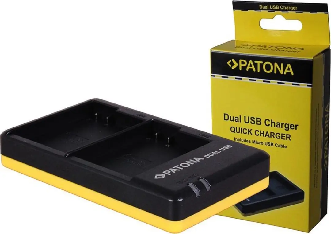 Patona Dual Quick-Charger voor Nikon EN-EL15 Lader