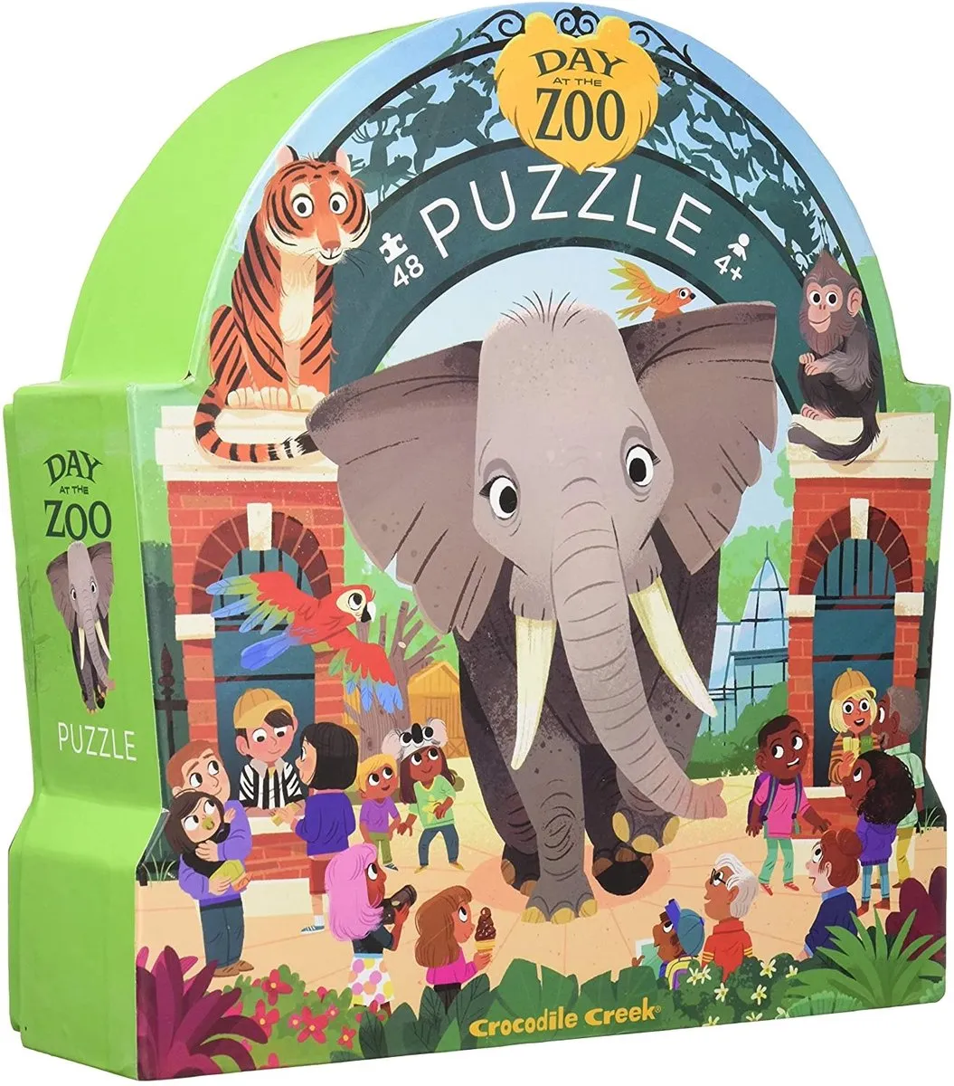 Crocodile Creek Olifant Puzzel Zoo
