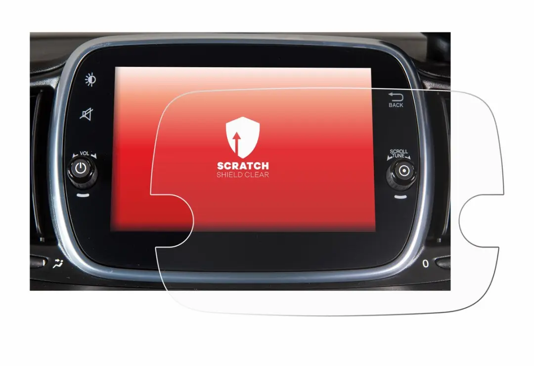 upscreen Screenprotector Fiat 595 Abarth Uconnect 7" - Transparant - afbeelding 5 van 6