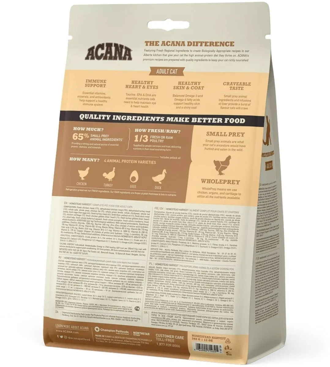 Acana Homestead Harvest Kattenvoer 340g