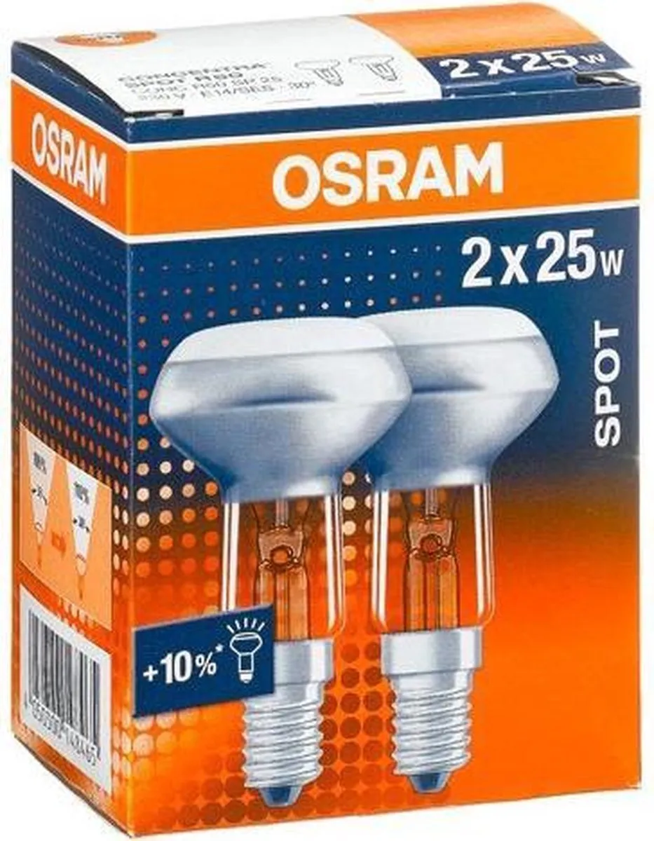 Osram 25W R50 30° E14 Gloeilamp - Mat - 10 Stuks