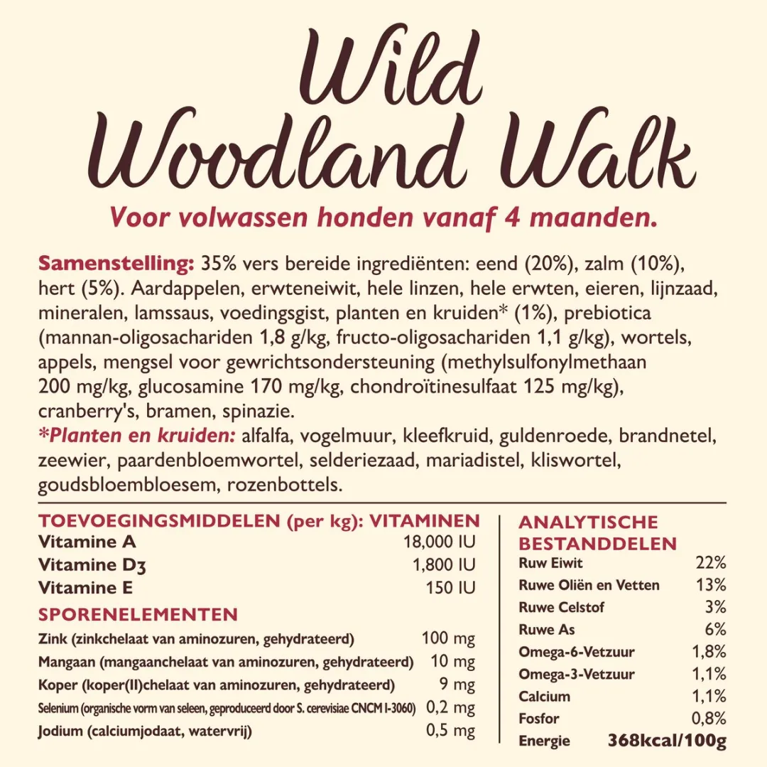 Lily's Kitchen Wild Woodland Walk Hondenvoer Droogvoer 7kg