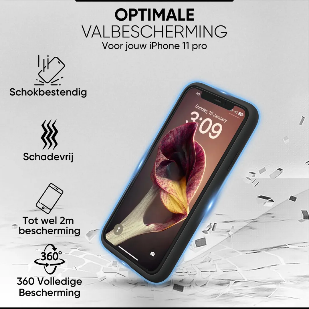NUVEX iPhone 11 Pro Hoesje - Zwart