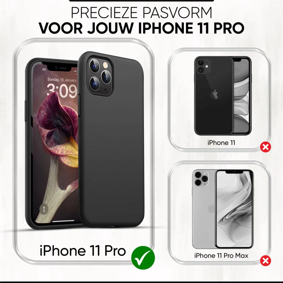 NUVEX iPhone 11 Pro Hoesje - Zwart