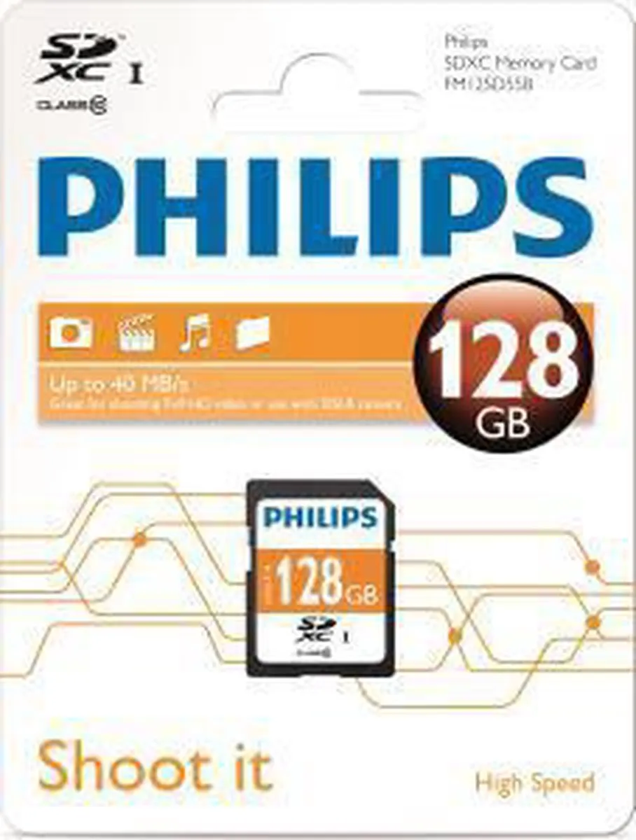 Philips FM12SD55B/00 SDXC-kaart 128GB - 80MB/s