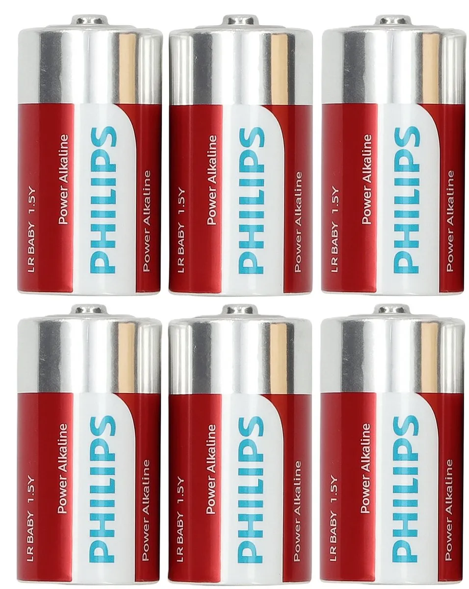 Philips LR14 C-cell Alkaline Batterijen