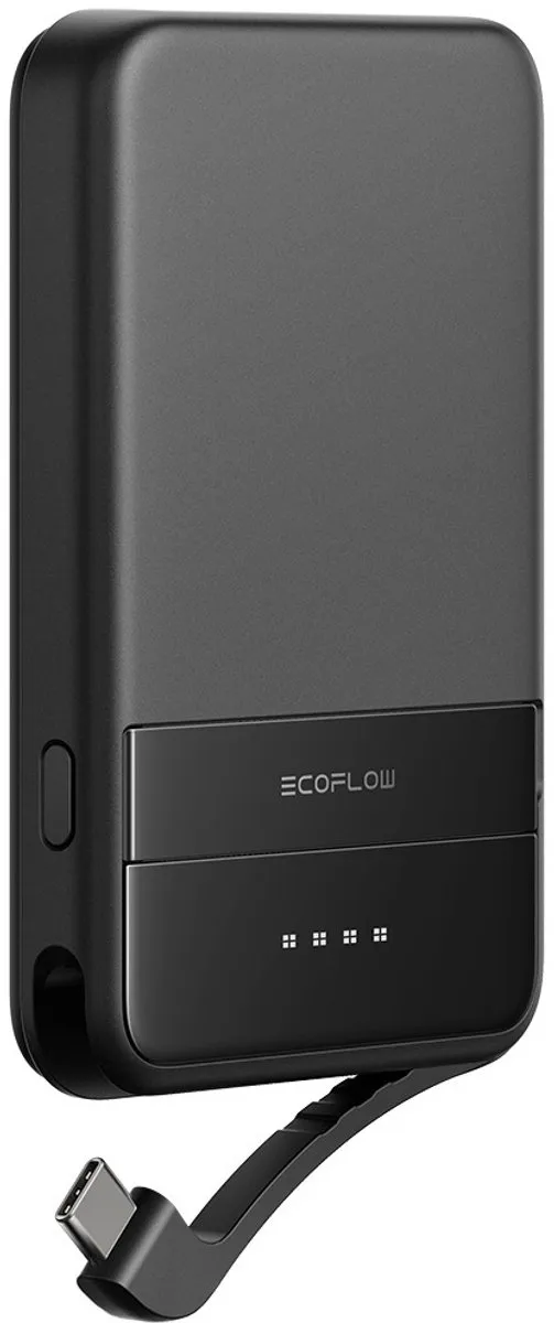 EcoFlow RAPID magnetische Qi2 powerbank 5.000 mAh - Zwart