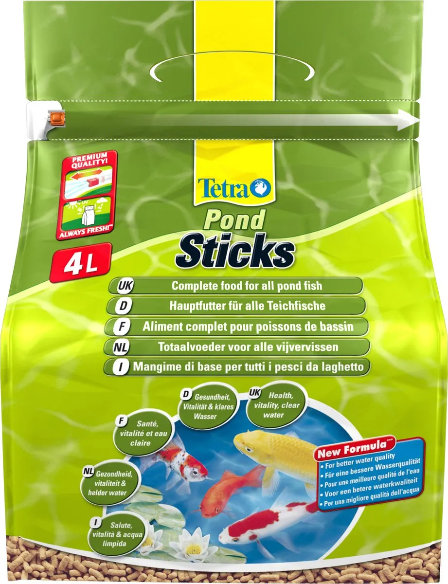 Tetra Pond Sticks Visvoer - Tuinvijvervissen - 4 L