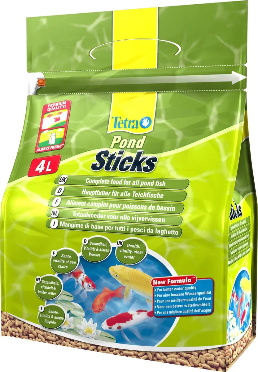 Tetra Pond Sticks Visvoer - Tuinvijvervissen - 4 L