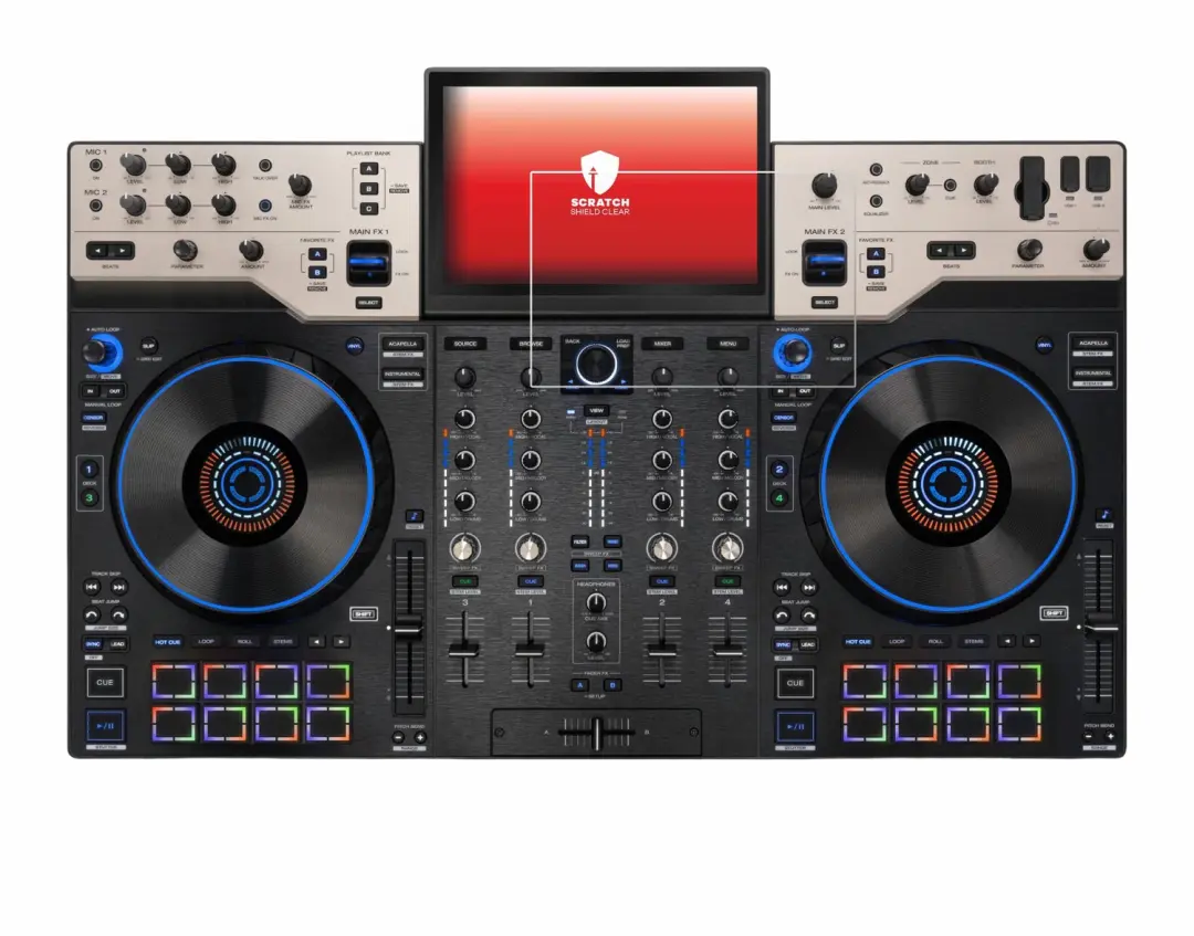 upscreen Screenprotector Denon DJ Prime 4 G2 - Transparant - afbeelding 5 van 6