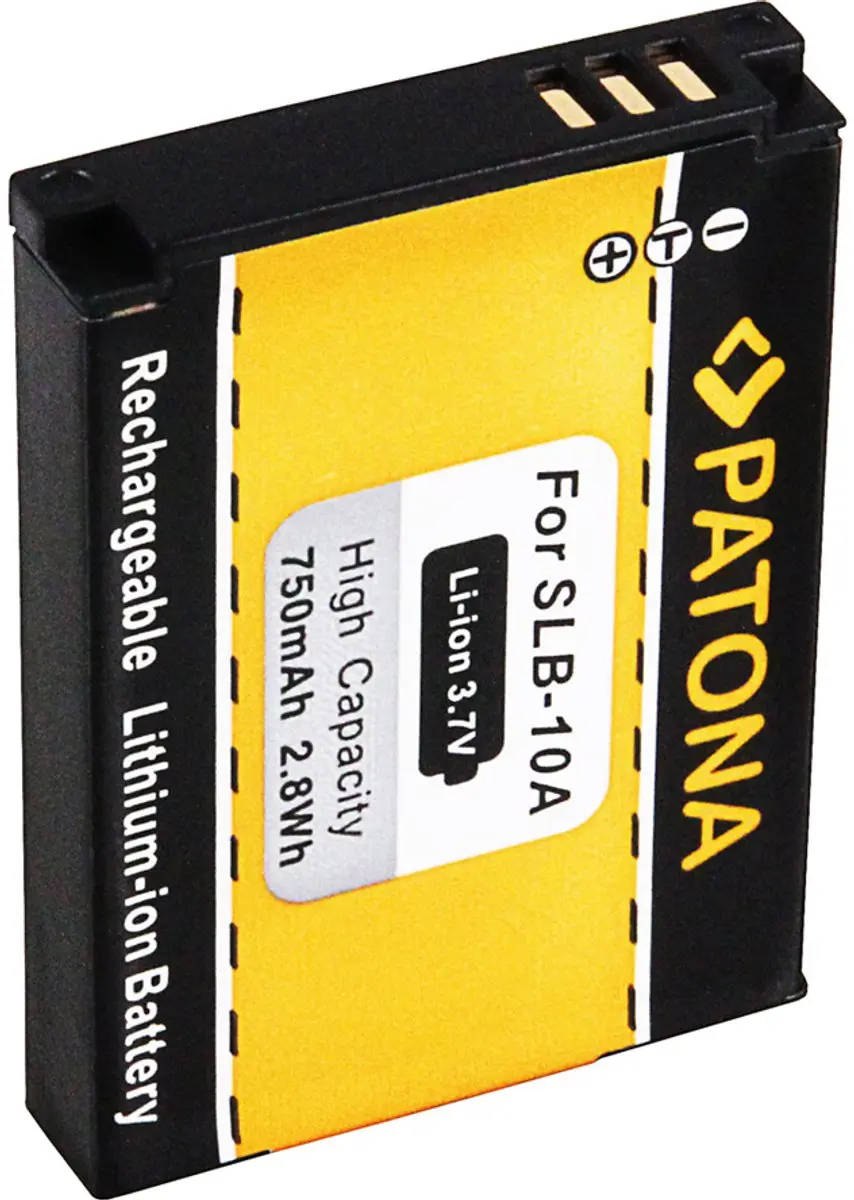 Patona Accu Samsung SLB-10A - 750mAh - afbeelding 2 van 6