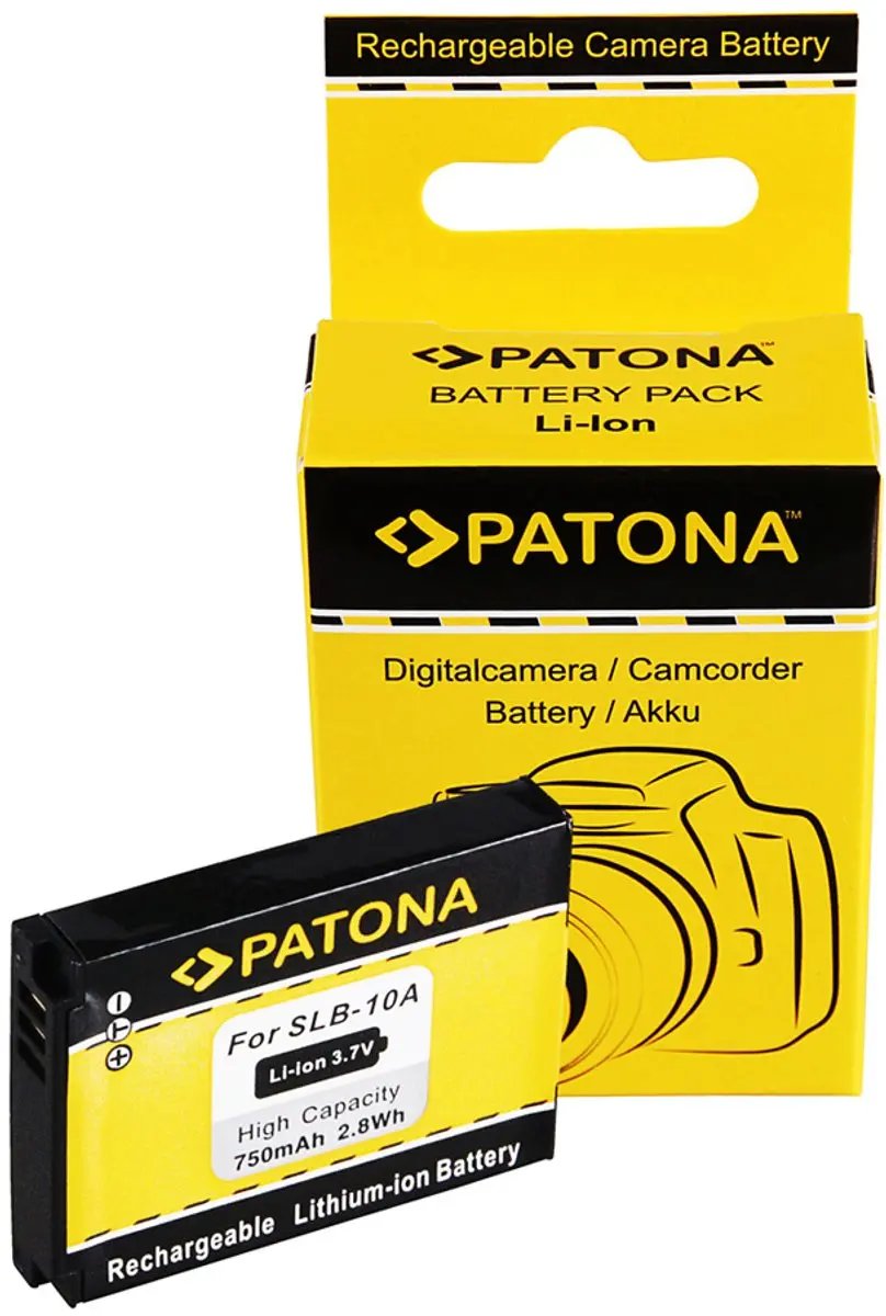 Patona Accu Samsung SLB-10A - 750mAh - afbeelding 6 van 6