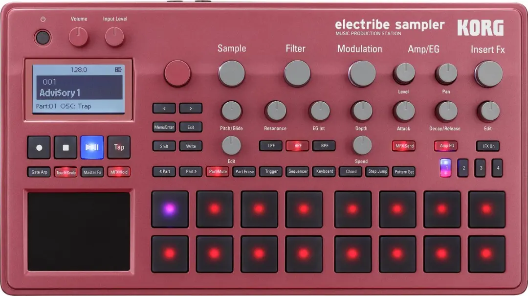 Korg Electribe 2 Sampler - 16 Toetsen - Rood - afbeelding 2 van 4