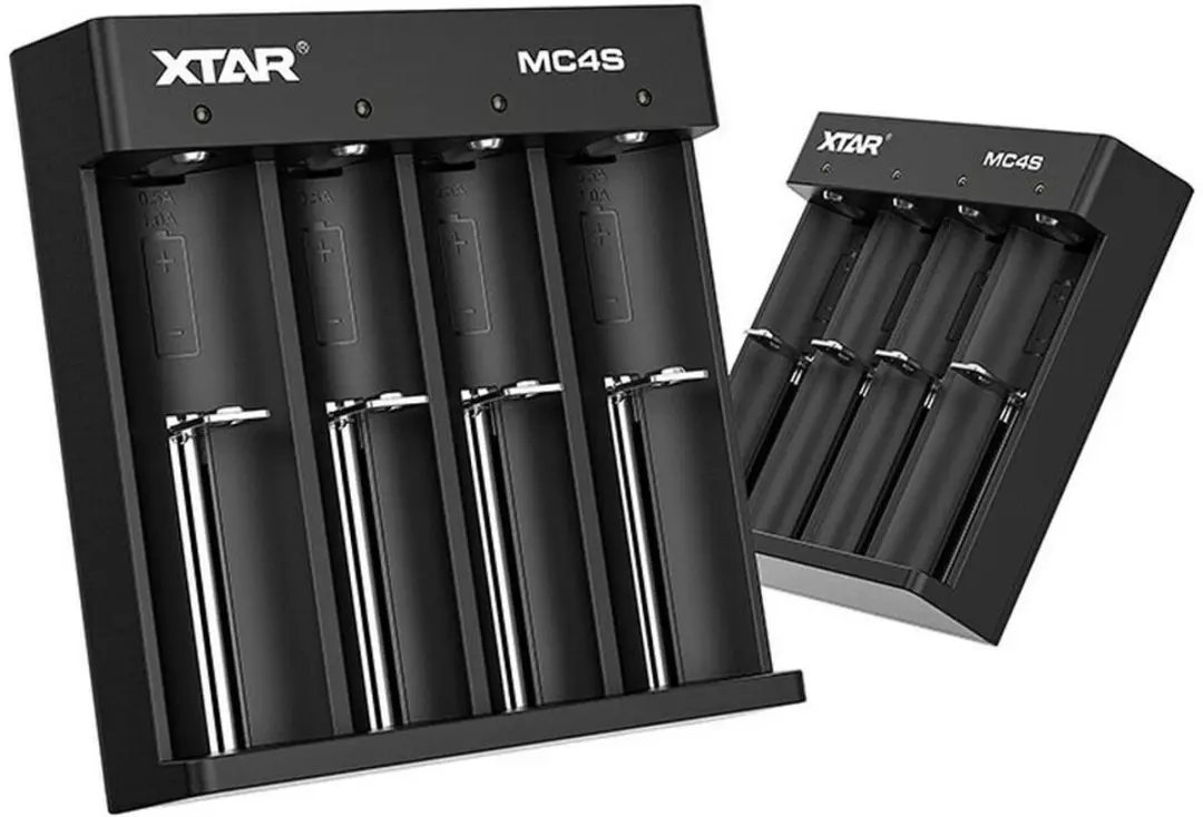 Xtar MC4S Acculader - AA/AAA - 4 Slots - Zwart - afbeelding 4 van 6