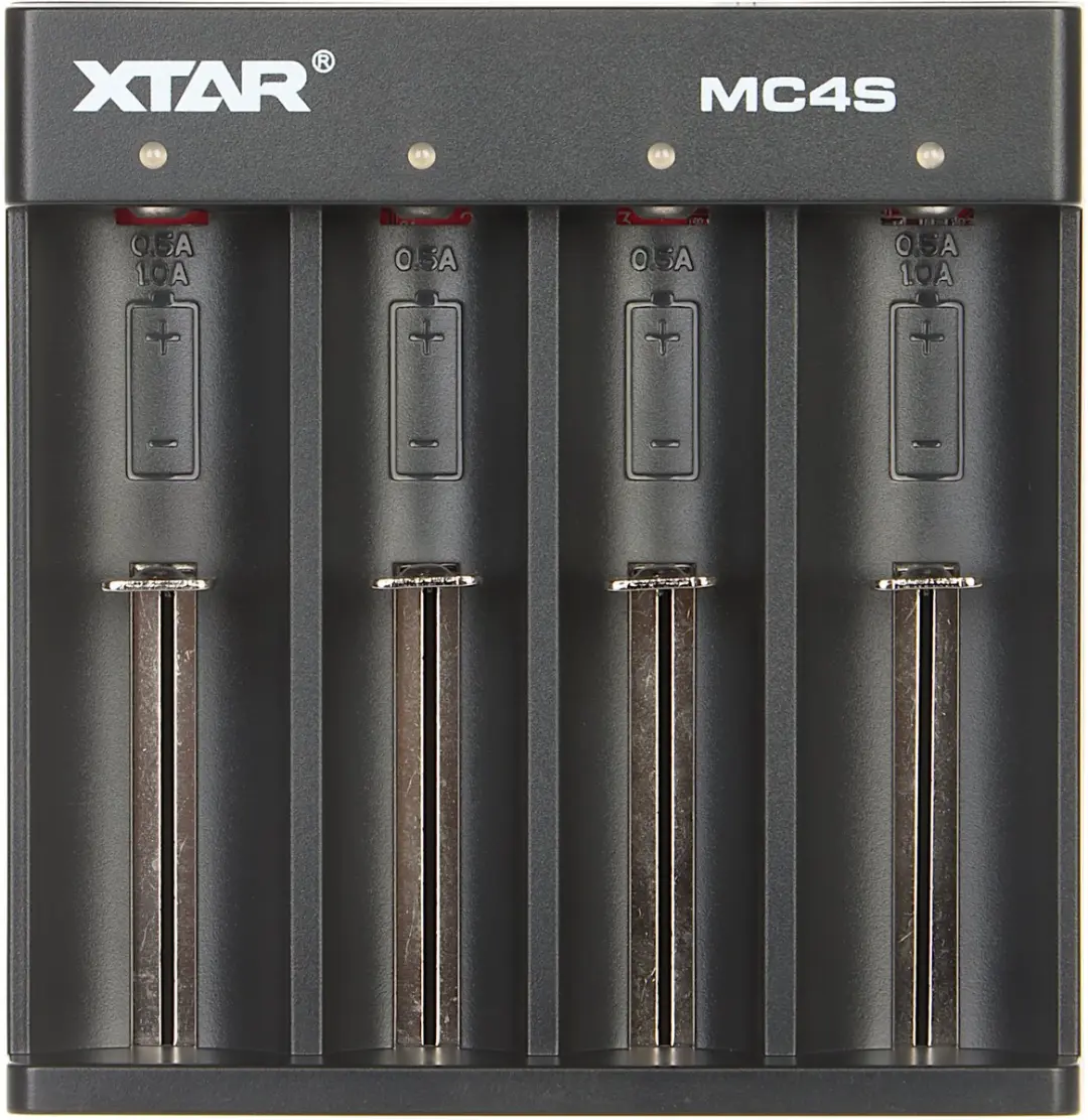 Xtar MC4S Acculader - AA/AAA - 4 Slots - Zwart - afbeelding 2 van 6