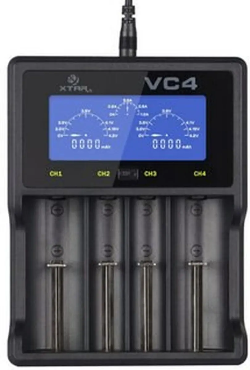 Xtar VC4SL KT charger, QC3.0 USB cable