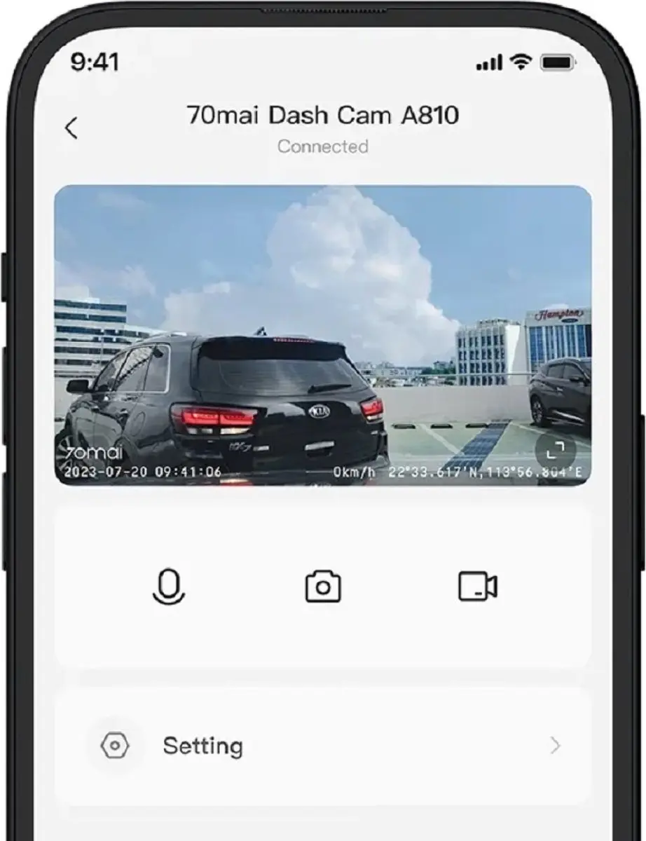 70mai A810 Dashcam - 4K - Zwart - afbeelding 3 van 6
