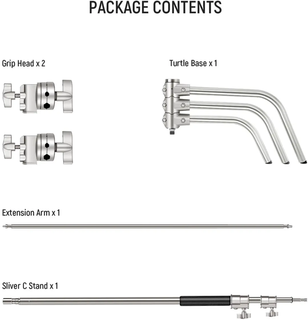 Neewer SC320 C-Stand Lichtstatief - 128cm - afbeelding 5 van 6