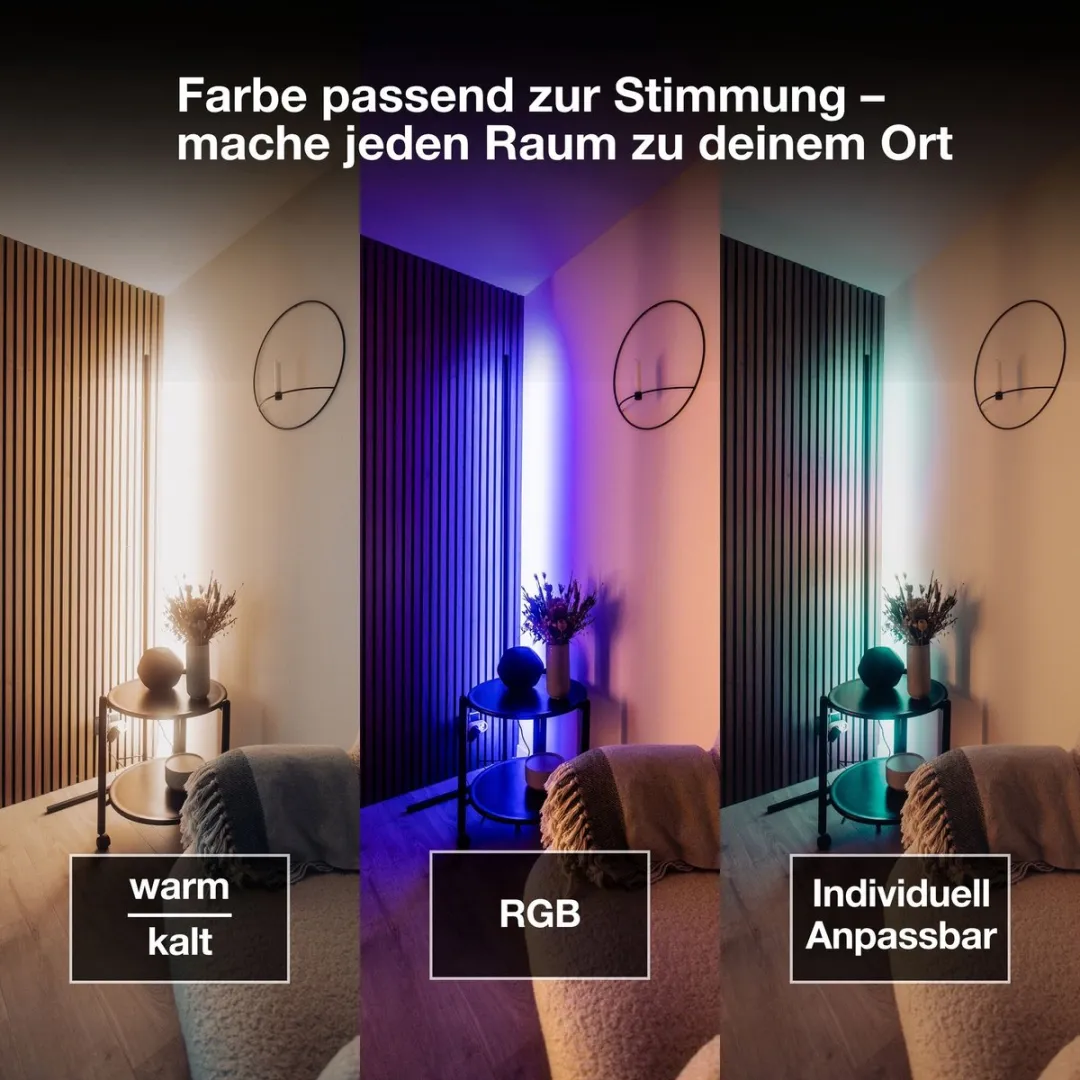Osram SMART+ WIFI LED Vloerlamp Zwart 14W - 1170lm - afbeelding 6 van 6