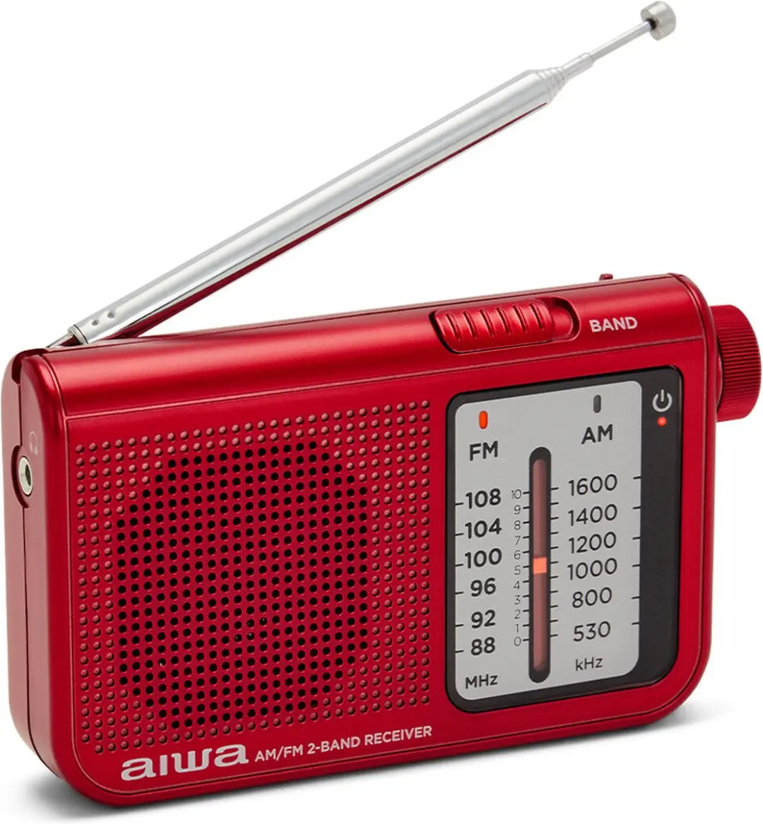 Aiwa RS-55RD Transistorradio - Rood - afbeelding 6 van 6