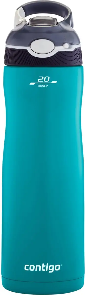 Contigo Ashland Chill drinkfles met rietje, grote BPA-vrije roestvrijstalen wate