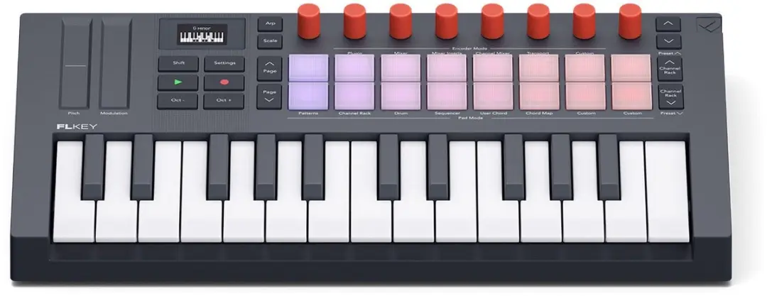 Novation FLkey Mini 25 MK2 MIDI Keyboard Controller - Zwart - afbeelding 5 van 6