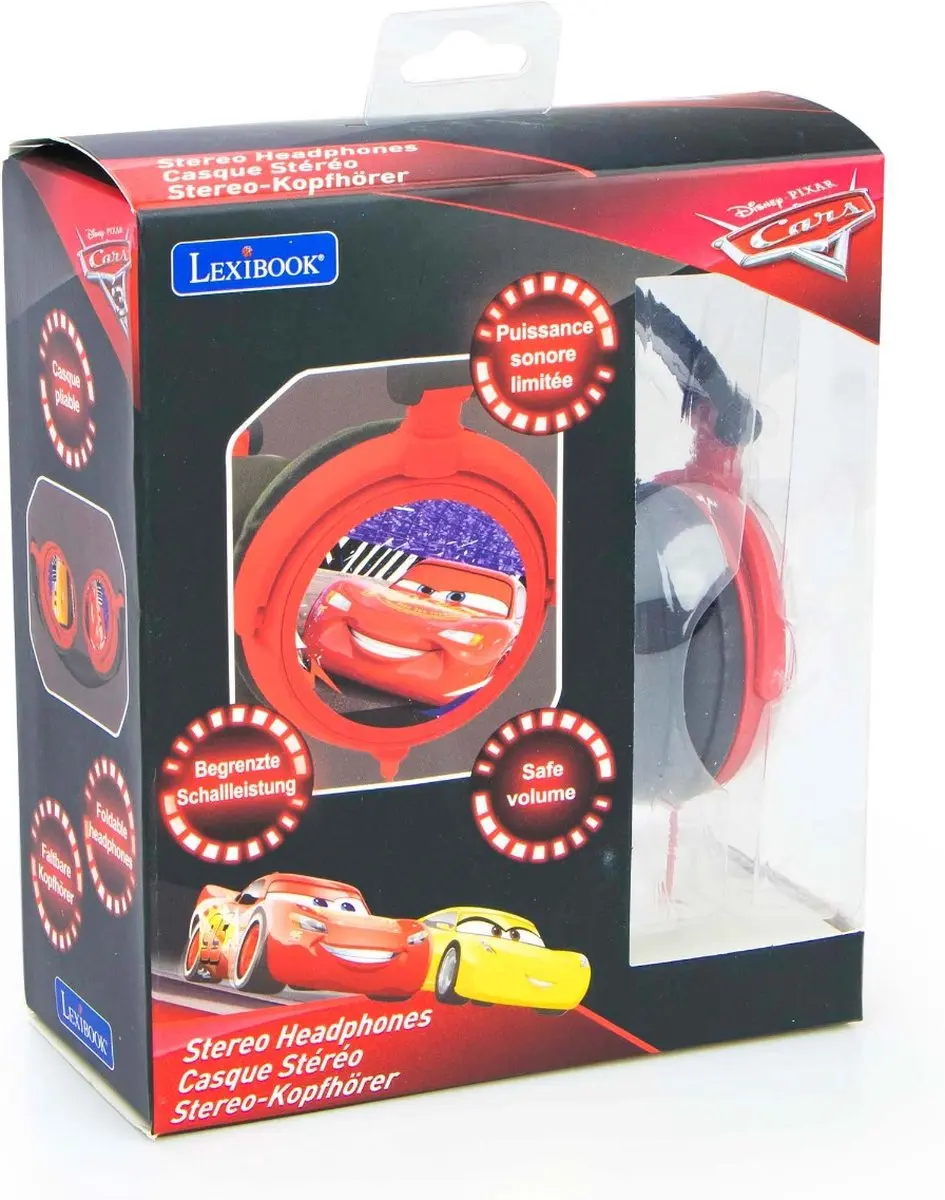 Lexibook Disney Cars HP010DC-30 Koptelefoon - Rood - afbeelding 4 van 6
