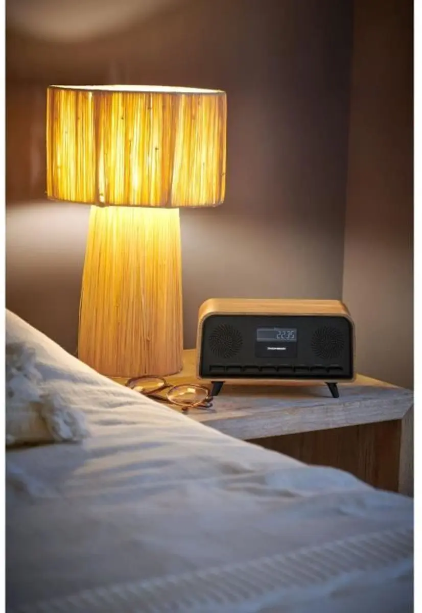 Thomson Vintage Cosy Bluetooth Wekkerradio - 30W - Zwart - afbeelding 3 van 6