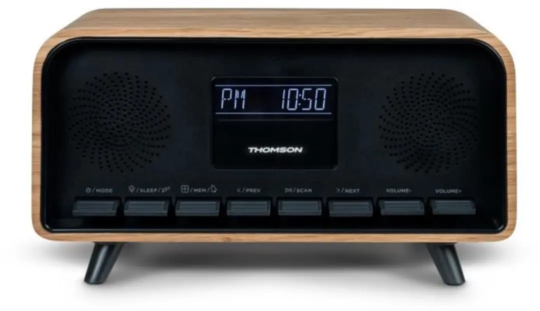 Thomson Vintage Cosy Bluetooth Wekkerradio - 30W - Zwart - afbeelding 5 van 6
