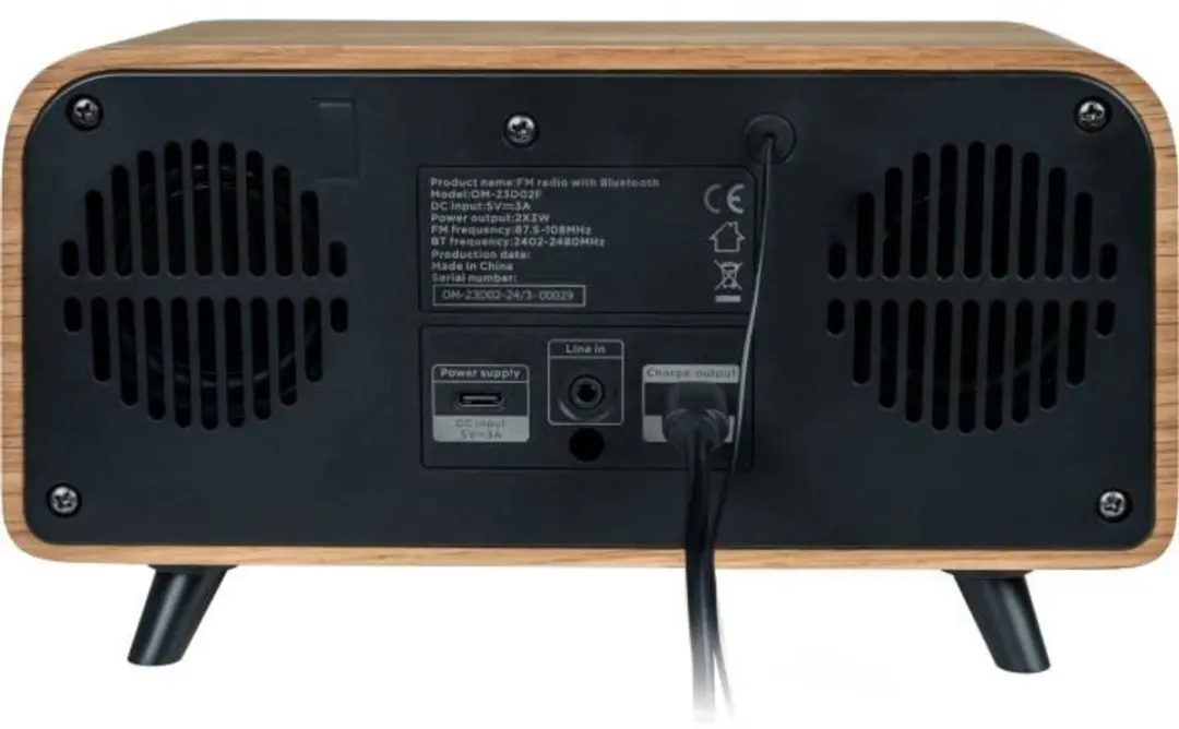 Thomson Vintage Cosy Bluetooth Wekkerradio - 30W - Zwart - afbeelding 6 van 6
