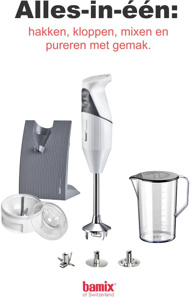 Bamix SwissLine M200 Staafmixer - 200W - Wit