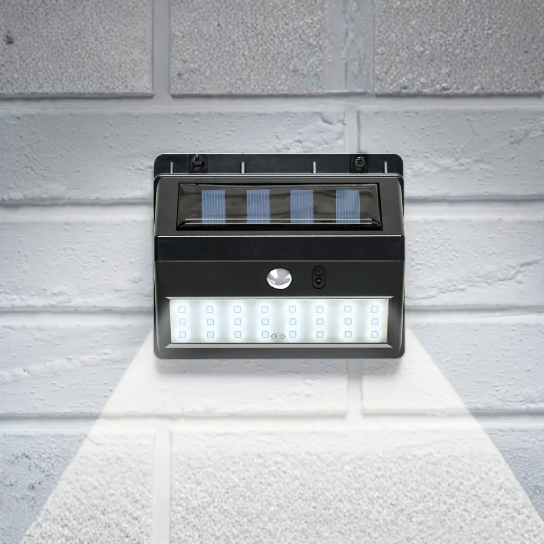 Grundig Solar Wandlamp Zwart - Met Schemersensor